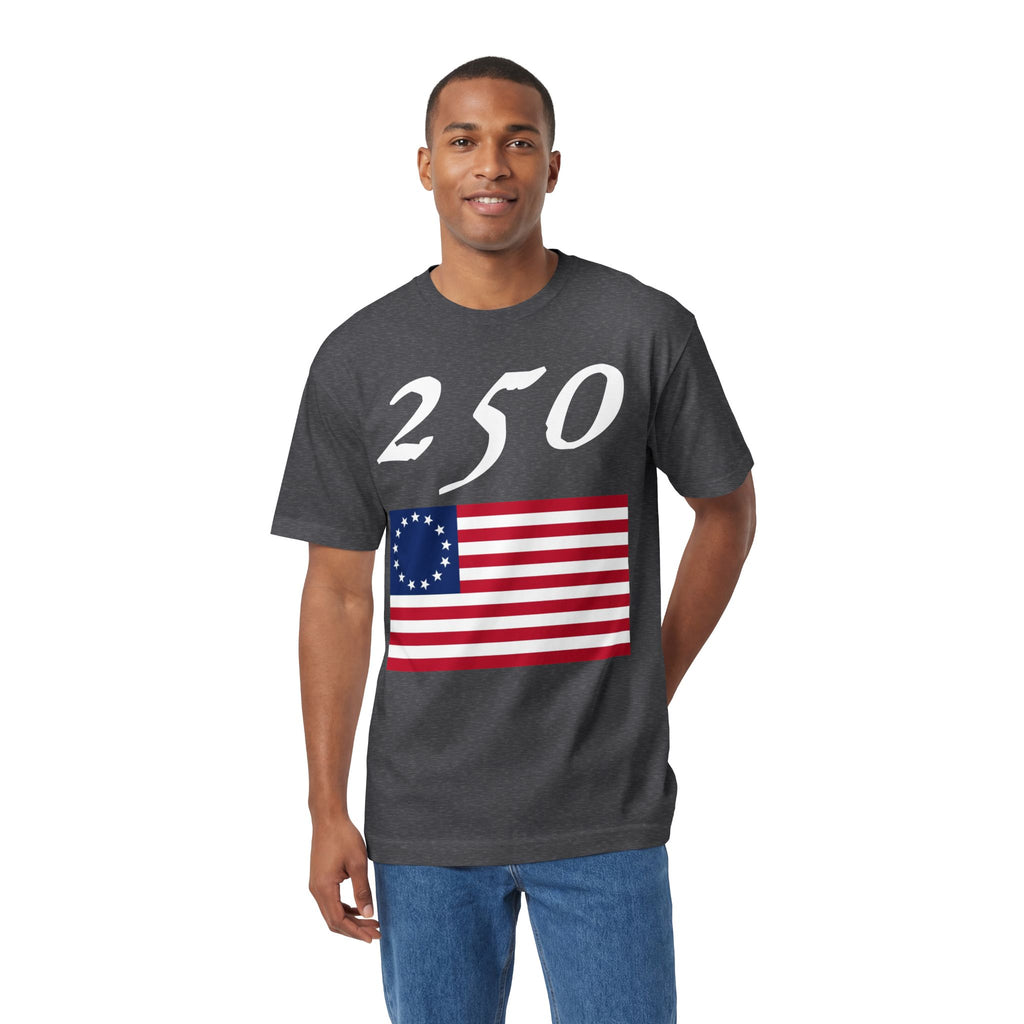250 Betsy Ross Flag Tee — Historic American Patriot T-Shirt