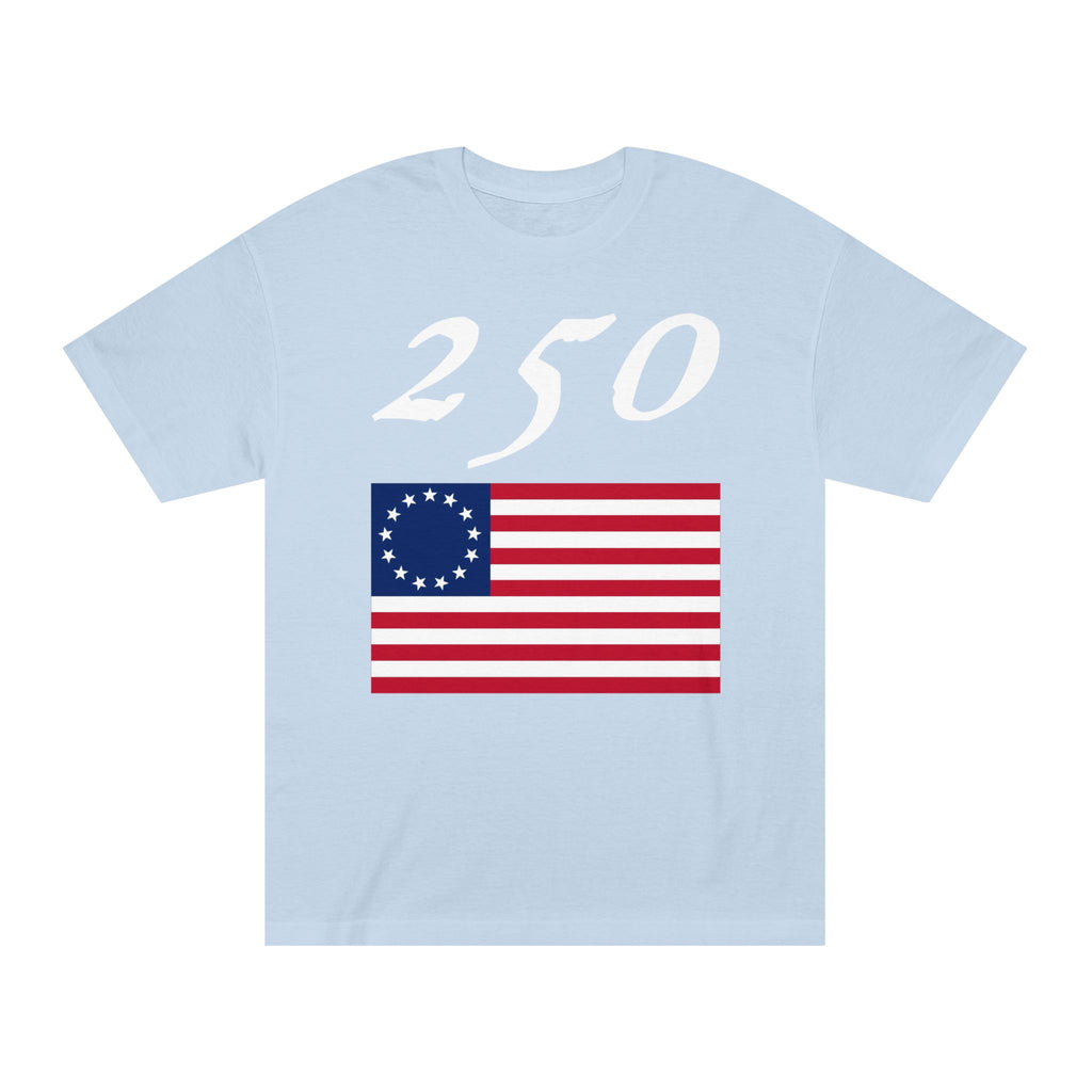 250 Betsy Ross Flag Tee — Historic American Patriot T-Shirt